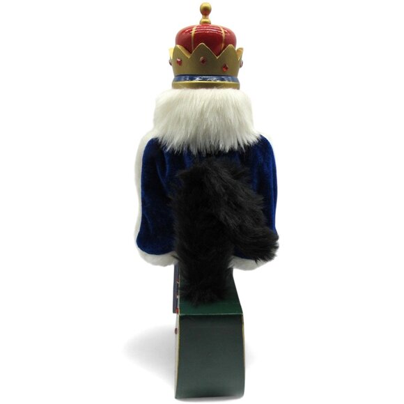 KIRKLAND NUTCRACKER King Wooden Rocking Horse Movable Mouth 18" Tall Boxed - Picture 8 of 14